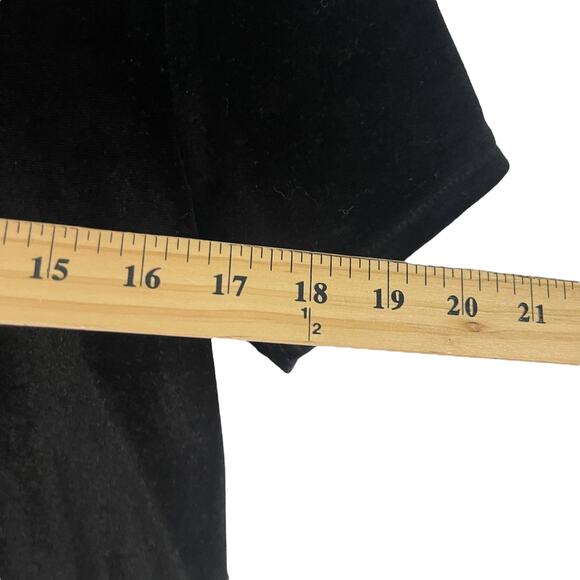 Hudson Size XS Black Velvet Fairy Grunge Whimsygoth Short Sleeve Shirt - Picture 8 of 9